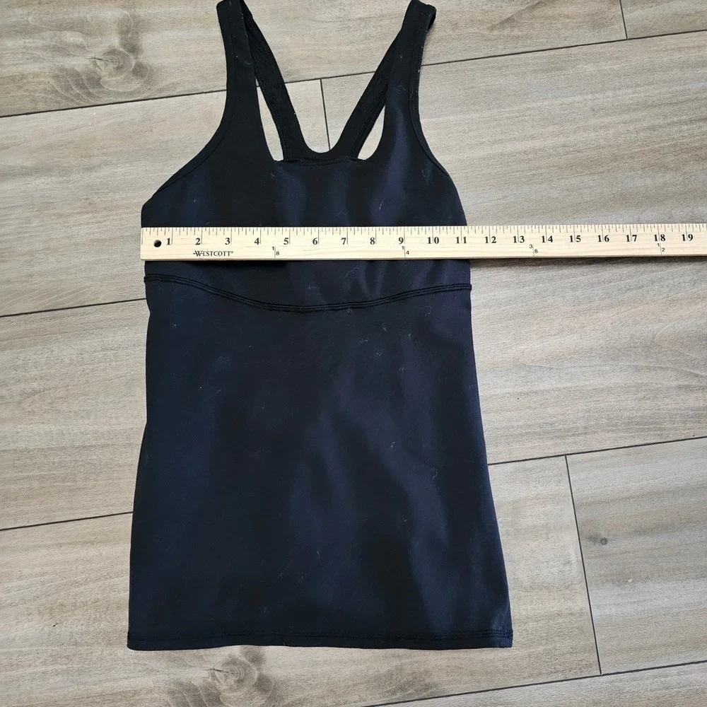 Lululemon Athletica Black Racerback Athletic Tank Top, size M